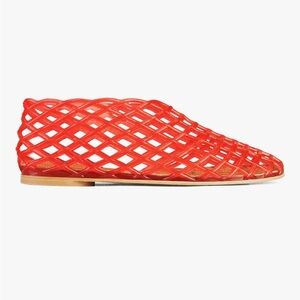 Red Women's Mesh Slip-On Shoes